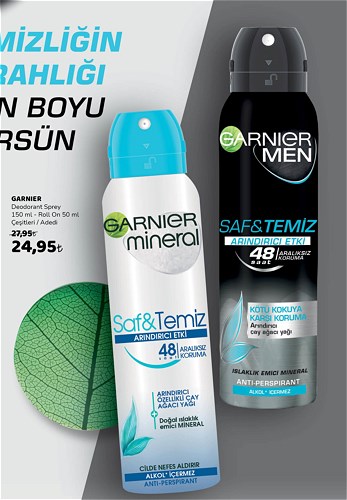 Garnier Deodorant Sprey 150 ml-Roll On 50 ml Çeşitleri image