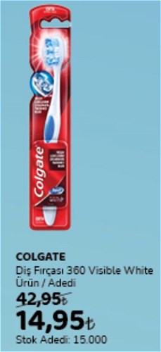 Colgate Diş Fırçası 360 Visible White Ürün image