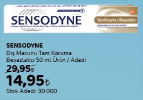 Sensodyne Diş Macunu Tam Koruma Beyazlatıcı 50 ml image