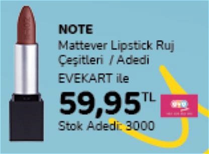 Note Mattever Lipstick Ruj Çeşitleri image