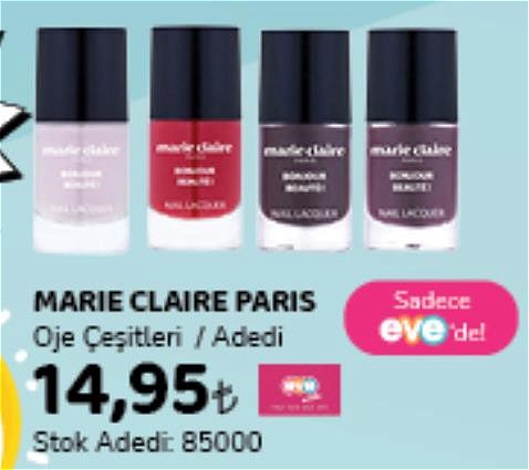 Eveshop Marie Claire Paris Oje Çeşitleri