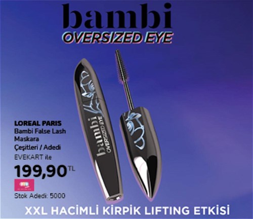 Loreal Paris Bambi Oversized Eye False Lash Maskara Çeşitleri image
