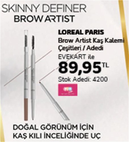 Loreal Paris Skinny Definer Brow Artist Kaş Kalemi Çeşitleri image