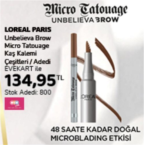 Loreal Paris Unbelieva Brow Micro Tatouage Kaş Kalemi Çeşitleri image