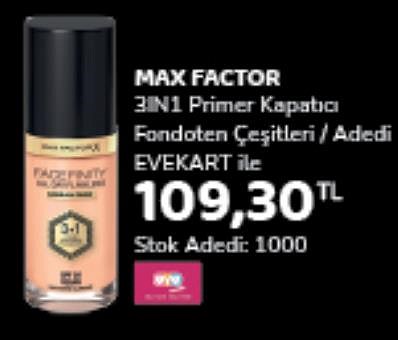 Max Factor 3IN1 Primer Kapatıcı Fondoten Çeşitleri image