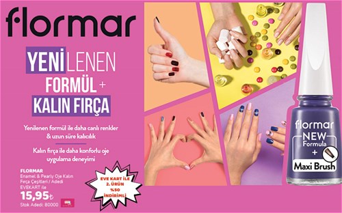 Flormar Enamel&Pearly Oje Kalın Fırça Çeşitleri image