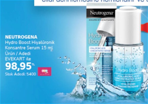 Neutrogena Hydro Boost Hiyalüronik Konsantre Serum 15 ml image