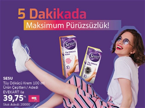 Sesu Tüy Dökücü Krem 100 ml Çeşitleri image