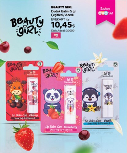 Beauty Girl Dudak Balmı 5 gr Çeşitleri image