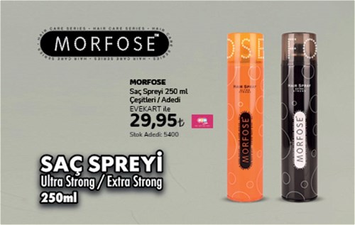 Morfose Saç Spreyi 250 ml Çeşitleri image