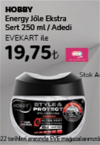 Hobby Energy Jöle Ekstra Sert 250 ml image
