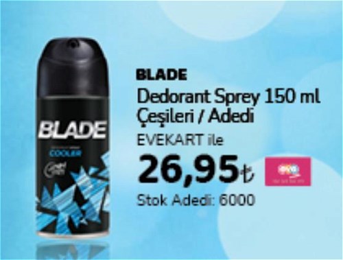 Blade Deodorant Sprey 150 ml Çeşitleri / Adedi image