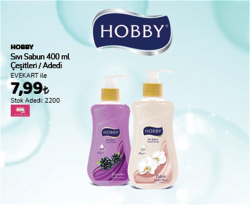 Hobby Sıvı Sabun 400 ml Çeşitleri / Adedi image