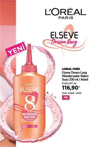 Loreal Paris Elseve Dream Long Wonderwater Bakım Suyu 200 ml image