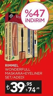 Rimmel Wonderfull Maskara+Eyeliner Set image