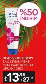 Head&Shoulders Saç Kremi İpeksi Yumuşaklık 275 Ml image