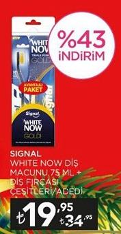 Signal White Now Diş Macunu 75 Ml + Diş Fırçası Çeşitleri/Adedi image