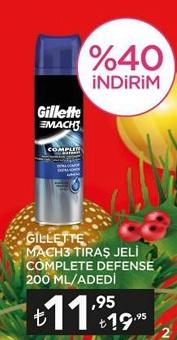 Gillette Mach3 Tıraş Jeli Complete Defense 200 Ml image