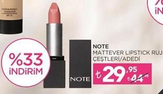 Note Mattever Lipstick Ruj Çeşitleri/Adedi image