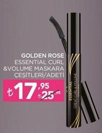 Golden Rose Essential Curl & Volume Maskara Çeşitleri/Adeti image