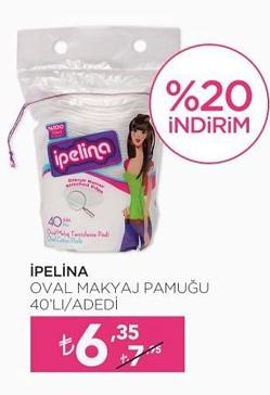 İpelina Oval Makyaj Pamuğu 40'lı image