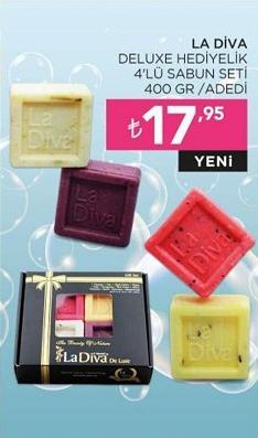 La Diva Deluxe Hediyelik 4'lü Sabun Seti 400 gr image