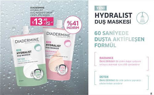 Diadermine Hydralist Duş Maskesi Ürün Çeşitleri/Adedi image