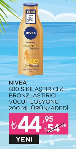 Eveshop Nivea Q10 Sıkılaştırıcı&Bronzlaştırıcı Vücut Losyonu 200 ml