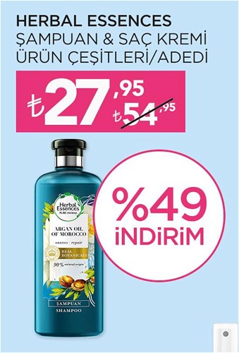 Herbal Essences Şampuan/Saç Kremi Ürün Çeşitleri/Adedi image