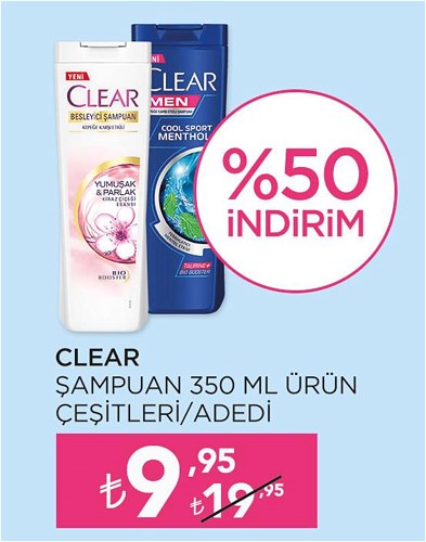 Clear Şampuan 350 ml Ürün Çeşitleri image