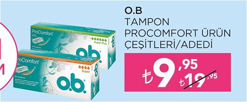 O.B. Tampon Procomfort Ürün Çeşitleri/Adedi image