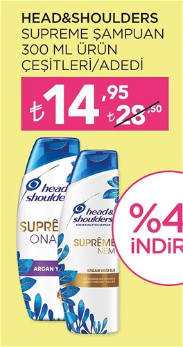 Head&Shoulders Supreme Şampuan 300 ml Ürün Çeşitleri image