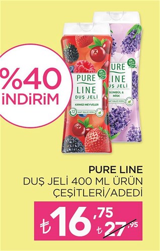 Pure Line Duş jeli 400 ml Ürün Çeşitleri  image