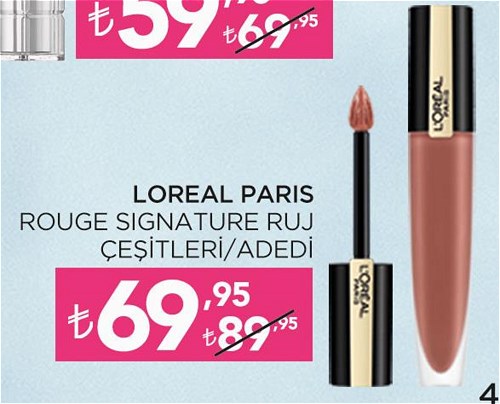 Loreal Paris Rouge Signature Ruj Çeşitleri/Adedi image