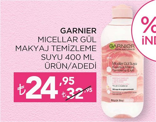 Garnier Micellar Gül Makyaj Temizleme Suyu 400 ml image