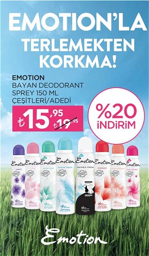 Emotion Bayan Deodorant Sprey 150 ml Çeşitleri image