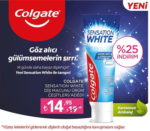 Colgate Sensation White Diş Macunu Ürün Çeşitleri/Adedi image