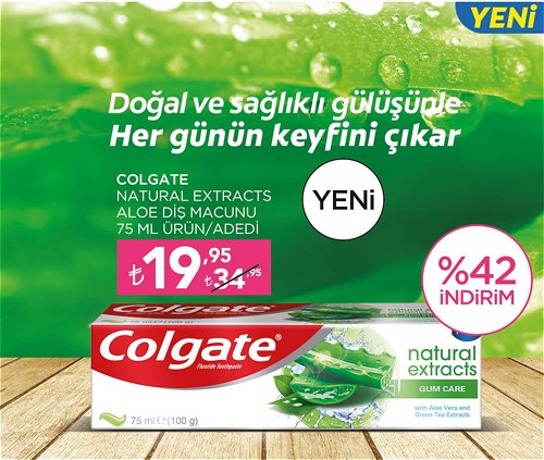 Colgate Natural Extracts Aloe Diş Macunu 75 ml image