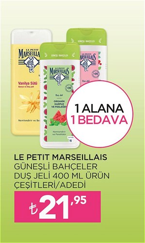 Le Petit Marseillais Güneşli Bahçeler Duş Jeli 400 ml Ürün Çeşitleri image