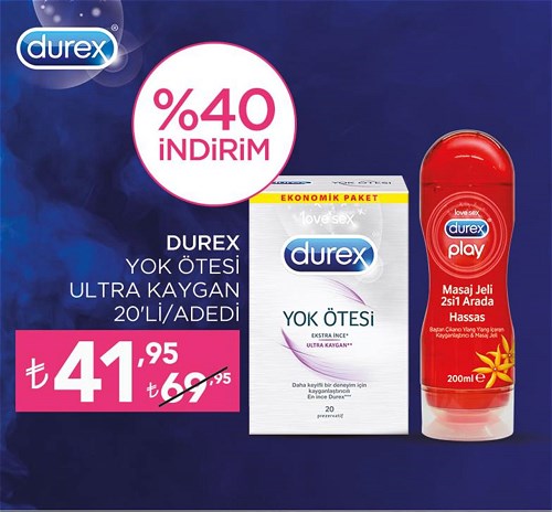 Durex Yok Ötesi Ultra Kaygan 20'li image