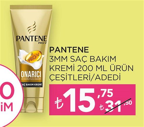 Pantene 3MM Saç Bakım Kremi 200 ml Ürün Çeşitleri image