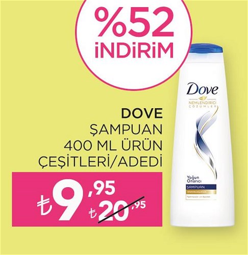 Dove Şampuan 400 ml Ürün Çeşitleri image