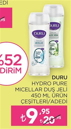 Duru Hydro Pure Micellar Duş Jeli 450 ml Ürün Çeşitleri image