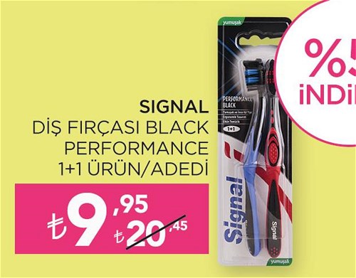 Signal Diş Fırçası Black Performance 1+1  image