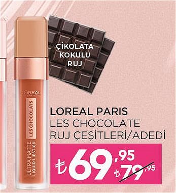 Loreal Paris Les Chocolate Ruj Çeşitleri/Adedi image