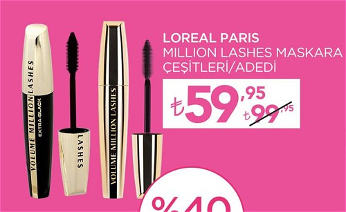 Loreal Paris Million Lashes Maskara Çeşitleri/Adedi image