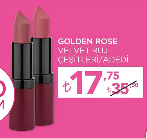 Golden Rose Velvet Ruj Çeşitleri/Adedi image