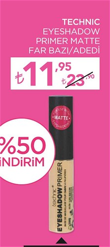 Technic Eyeshadow Primer Matte Far Bazı image