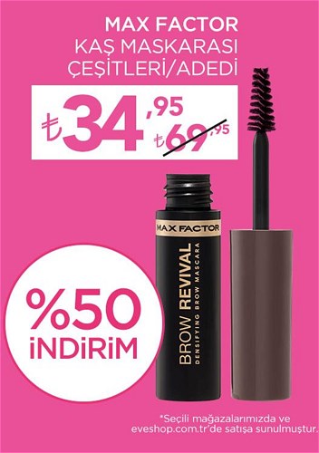 Max Factor Kaş Maskarası Çeşitleri/Adedi image