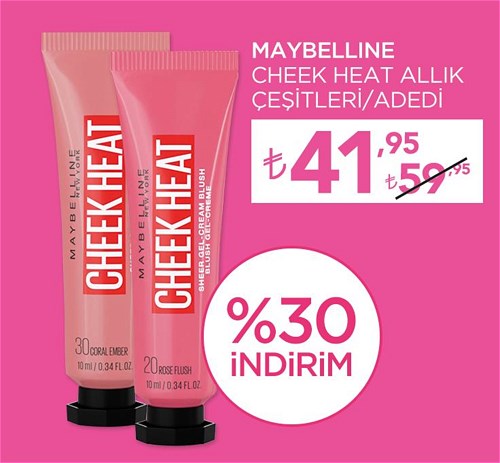 Maybelline Cheek Heat Allık Çeşitleri/Adedi image